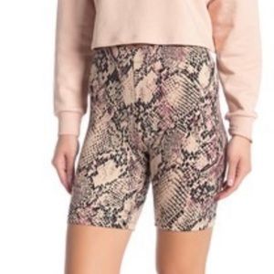 Snake Skin Biker Shorts
